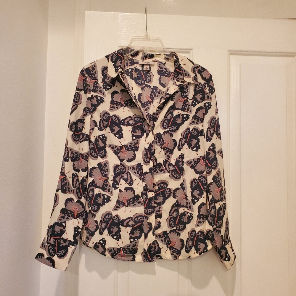 Tucker for Target Butterfly Long Sleeve Dress Shirt